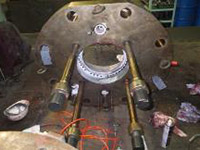 Cylinder cover (Rebuilding of crack on O-ring groove for cooling jacket, crack on fuel valve insert hole, etc) 