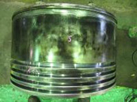 Piston crown (Rebuilding of combusion surface by welding, Replating chrome for ring groove, etc)